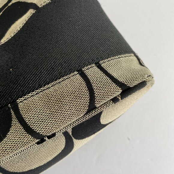 3 pc Coach Signature Monogram Shoulder Bag & Wallet & Checkbook Holder - Picture 5 of 14